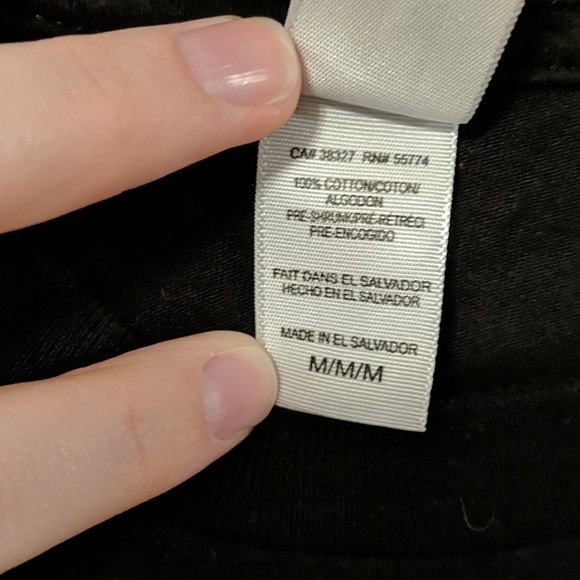 Black Shirt with Fun Headphone Design - Picture 5 of 7